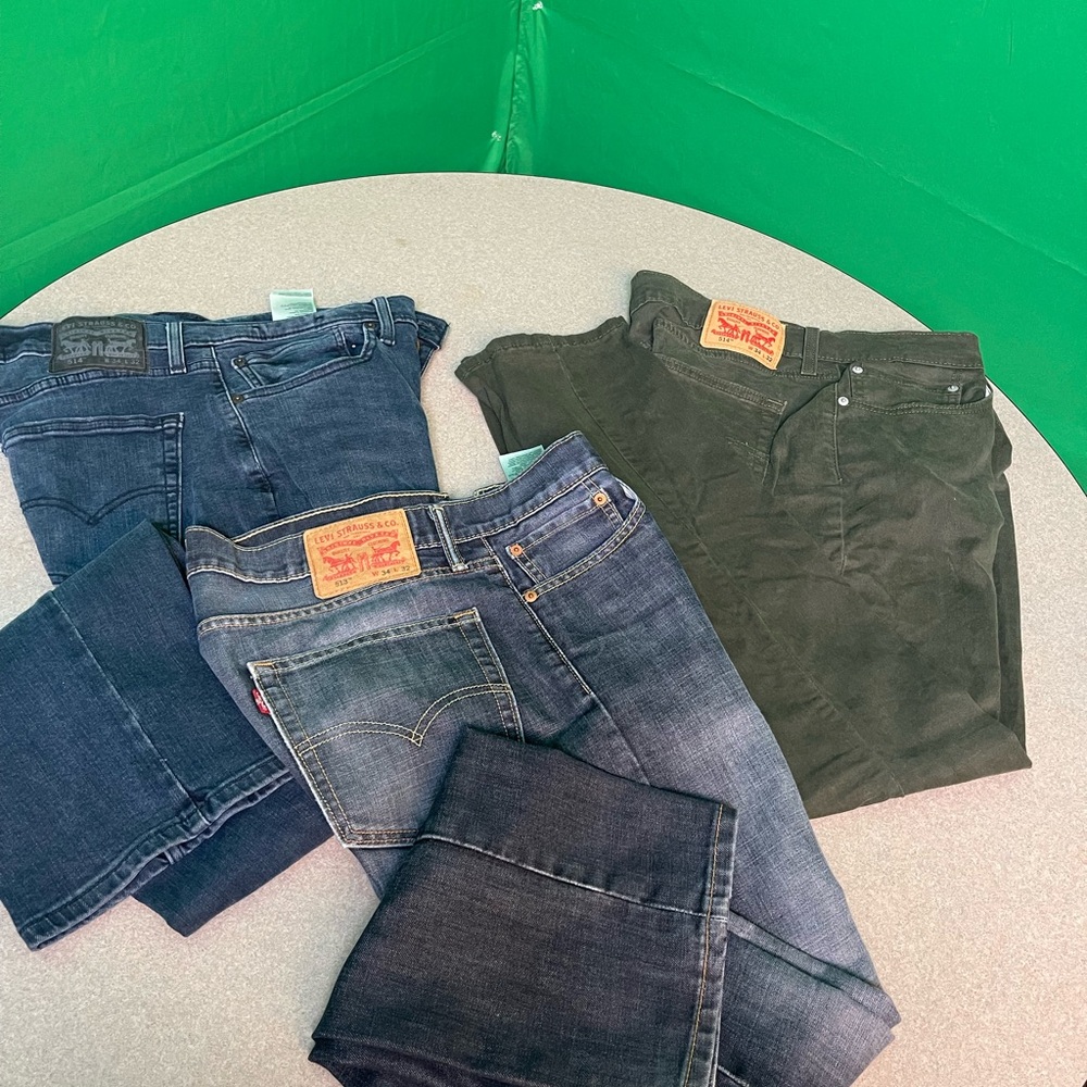 Levi's Denim and Corduroy Jeans Bundle - Dark Blue & Olive